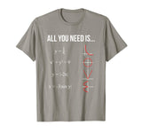 All You Need Is Love Math Equation Funny T Shirt