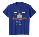 Computer Science Python Programmer Eat Code Sleep T-Shirt