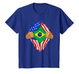 Brazilian Blood Inside Me T-Shirt | Brazil Flag Gift