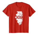 Peoria Pekin Area Code 309 Shirt, Illinois Souvenir Gift