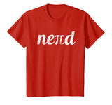 Nerdy Math Pi Tshirt for Men Women Kids