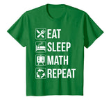 Funny Eat Sleep Math Repeat TShirt