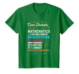 T-Shirt For Math Teacher. Gift Ideas For Parents From Son.