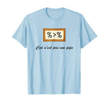"This is not a pipe" - R Data Science / Art History T-shirt