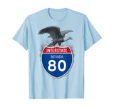 Nevada NV I-80 Highway Interstate Shield TShirt Tee
