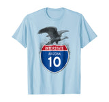 Arizona AZ I-10 Highway Interstate Shield TShirt Tee