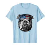 American Bulldog America Flag T shirt