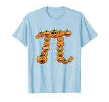 Pumpkin Pi Emojis Math Nerd Funny Halloween Teacher T-shirt