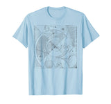 Fibonacci T Shirt - Distressed Print Sequence, Spiral, Math