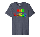 Back To School Math Teacher Squad Handprints T-Shirt