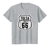 Tulsa Oklahoma Historic Route 66 Distressed Graphic T Shirt