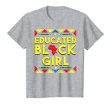 Black History Shirt Educated Black Girl African Colors Gift