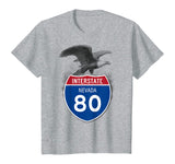 Nevada NV I-80 Highway Interstate Shield TShirt Tee