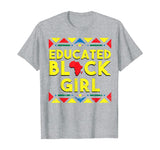 Black History Shirt Educated Black Girl African Colors Gift
