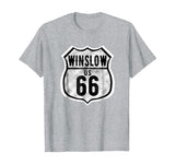 Winslow Arizona Historic Route 66 Distressed Graphic T-Shirt