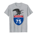 Ohio OH I-75 Highway Interstate Shield TShirt Tee