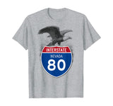 Nevada NV I-80 Highway Interstate Shield TShirt Tee
