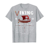 Vikings World Tour T-Shirt Viking Warriors History Glory Tee