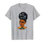 Yes Black and Proud | Black History Art Natural T-shirt