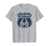 California Historic Route 66 Retro Distressed Graphic Shirt