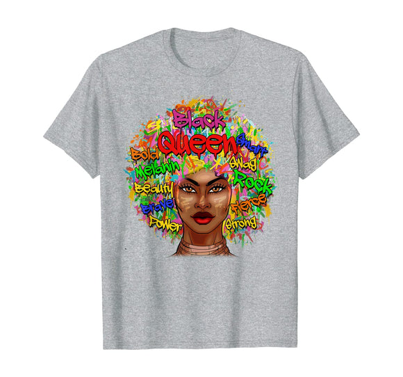 Dashiki Graffiti Black Woman History Month 2020 T-Shirt