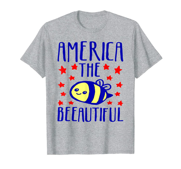 AMERICA THE BEEAUTIFUL BUMBLE BEE MERICA TSHIRT