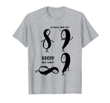 9 is bigger than 8 but not INFINITY Funny Math Shirt Funny T