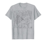 Fibonacci T Shirt - Distressed Print Sequence, Spiral, Math