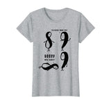 9 is bigger than 8 but not INFINITY Funny Math Shirt Funny T
