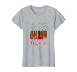 Funny Avoid Negativity T-shirt School Funny Math Quote Meme